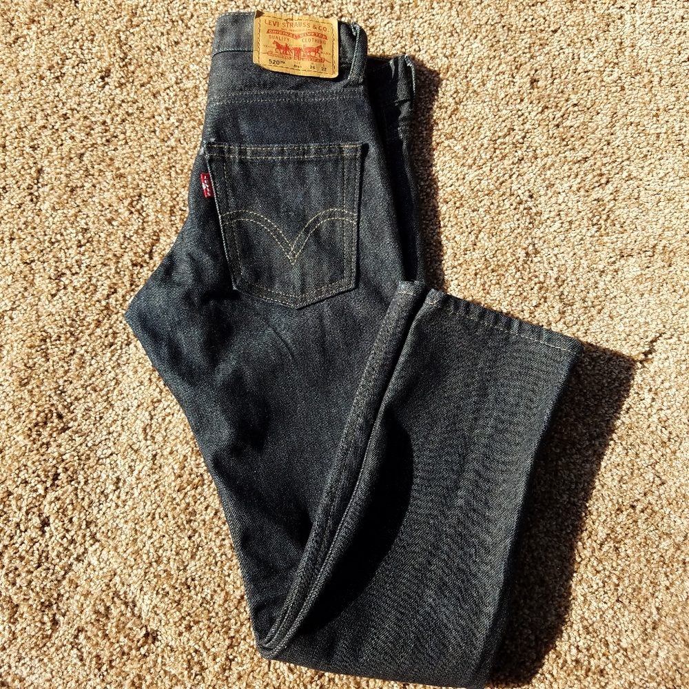 Boys Levi's 520 deep blue sz 8Reg